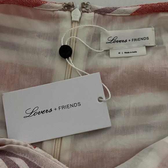 Revolve Lovers + Friends Striped Stargazer Linen Blend Wrap Skort Size M NWT - Picture 4 of 10